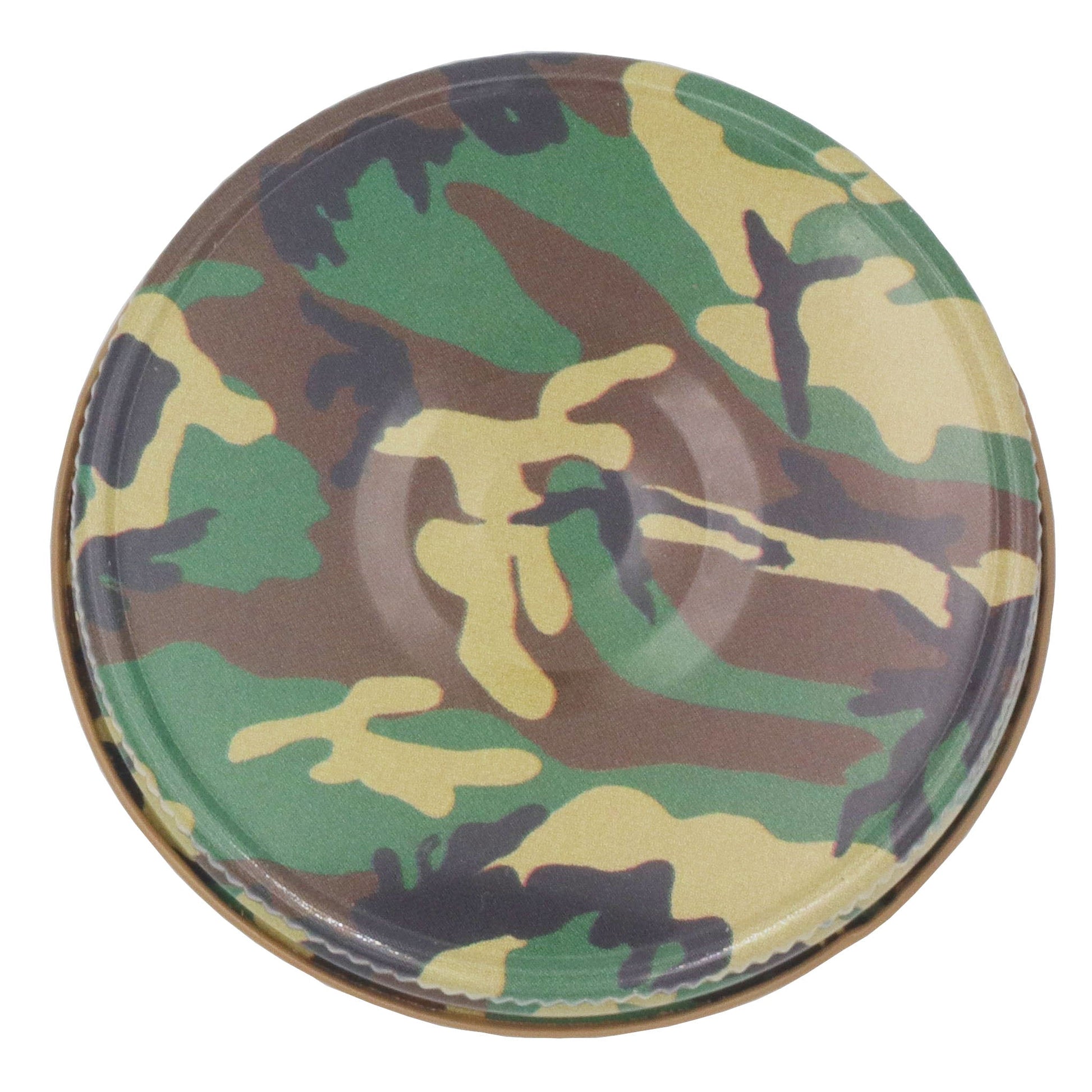 Camouflage Metal Storage Lids for Regular Mouth Mason Jars 6pk - Blessings Grow Meadows