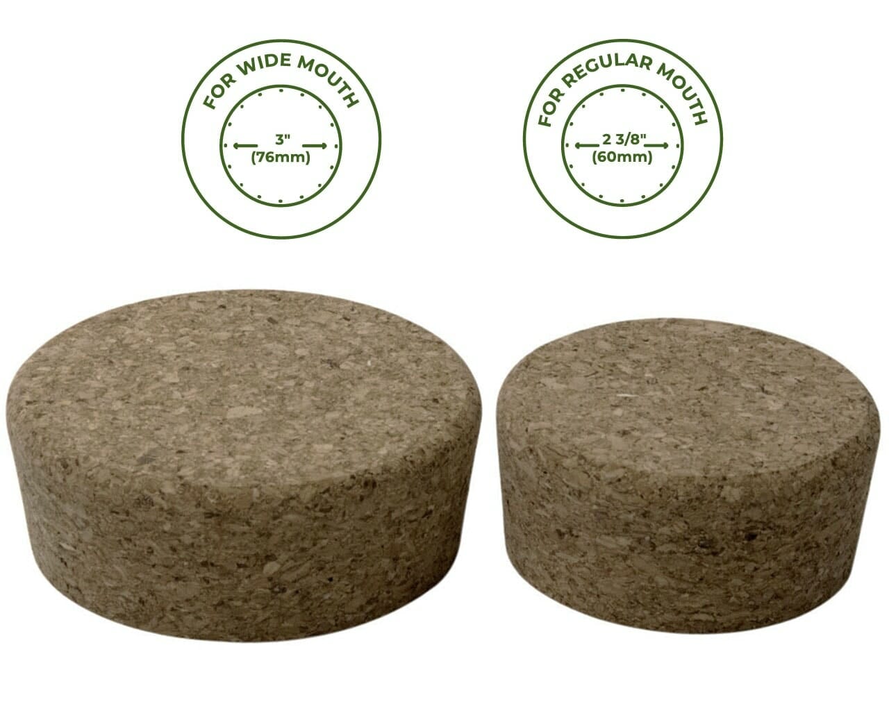 Cork Lid / Stopper for Mason Jars 4 Pack - Blessings Grow Meadows