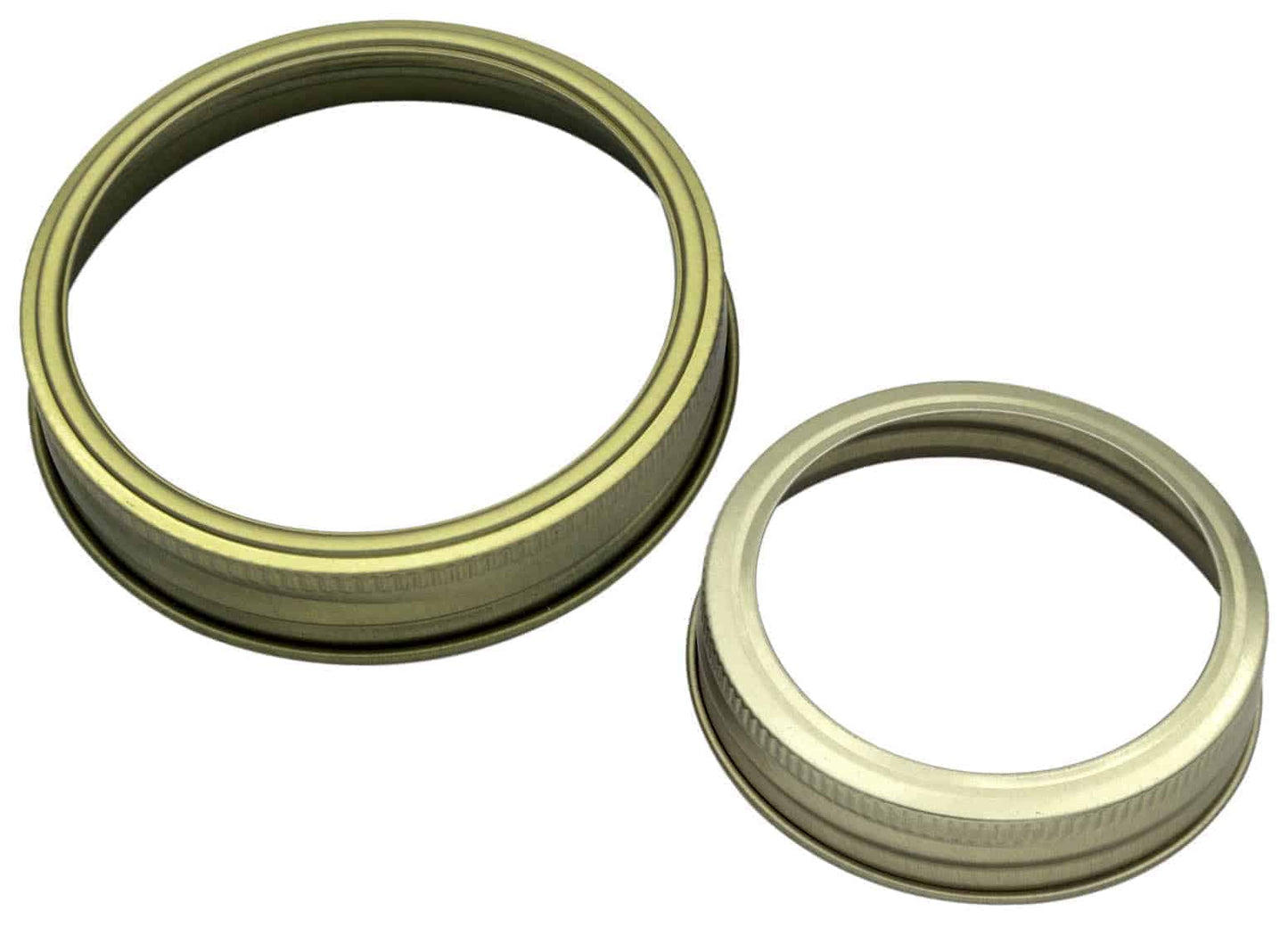 Gold Bands / Rings for Mason Jars 10 Pack - Blessings Grow Meadows