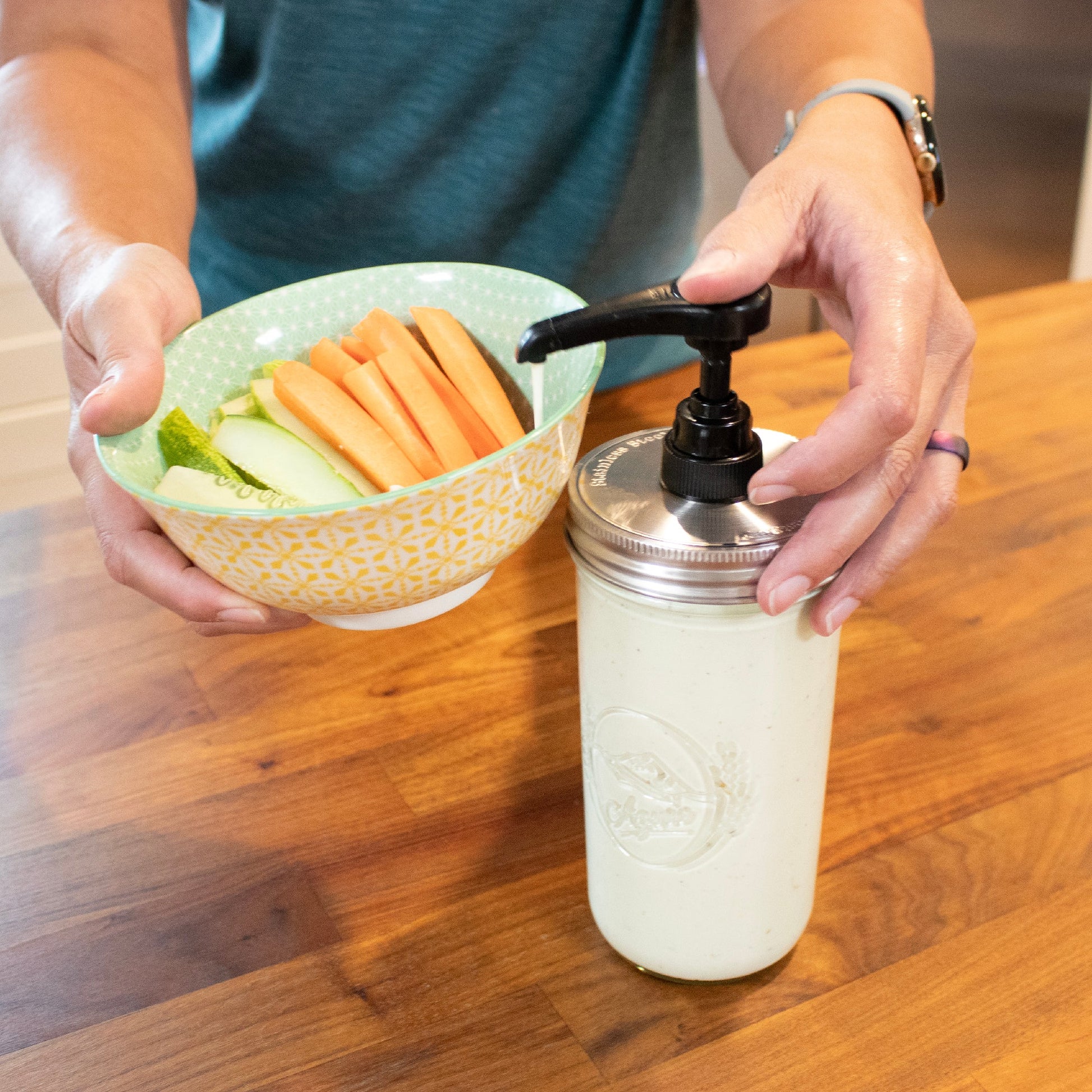 Food Grade Dispenser Pump for Mason Jars - Blessings Grow Meadows