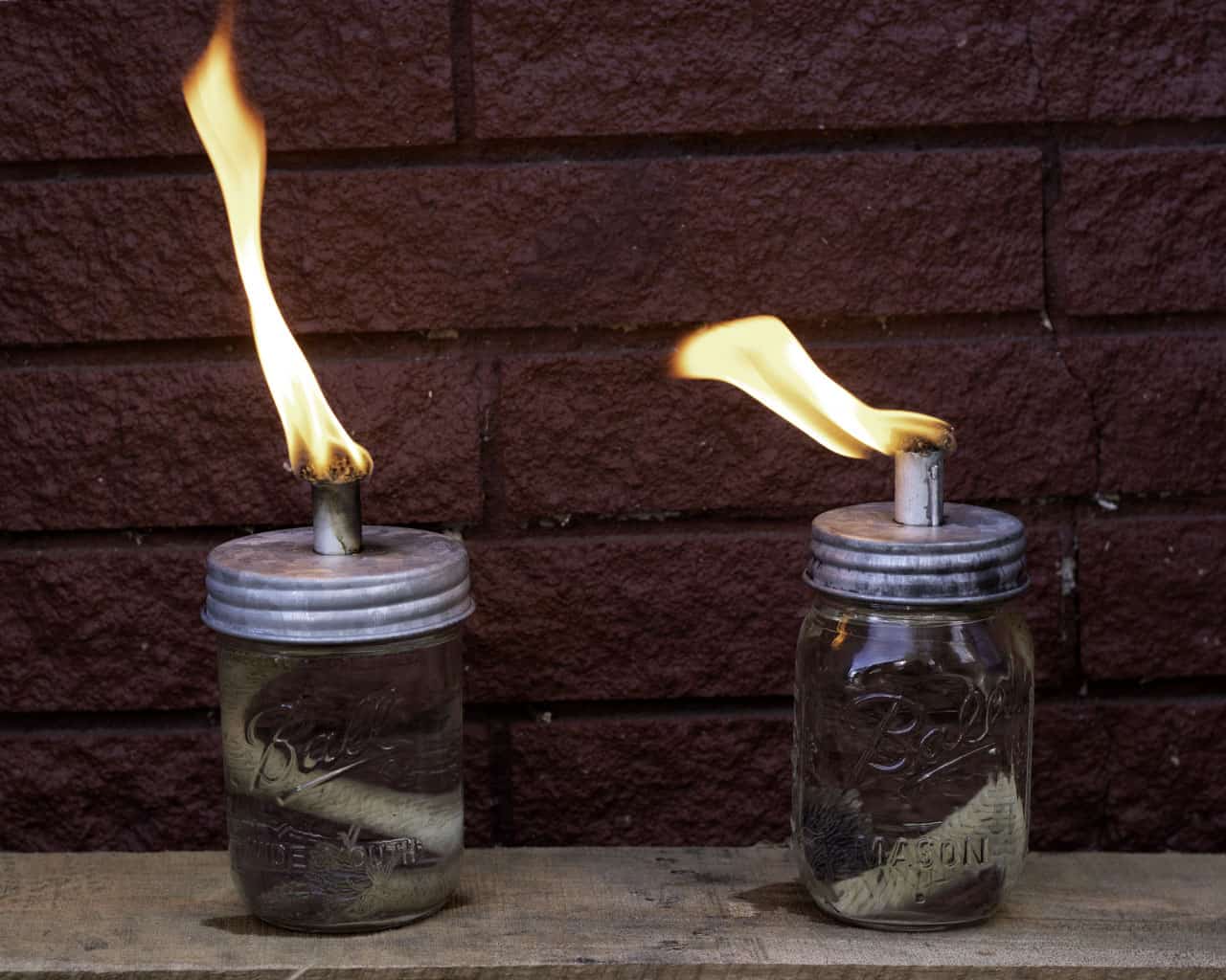 Tiki Torch Oil Lamp Galvanized Metal Lid for Mason Jars - Blessings Grow Meadows