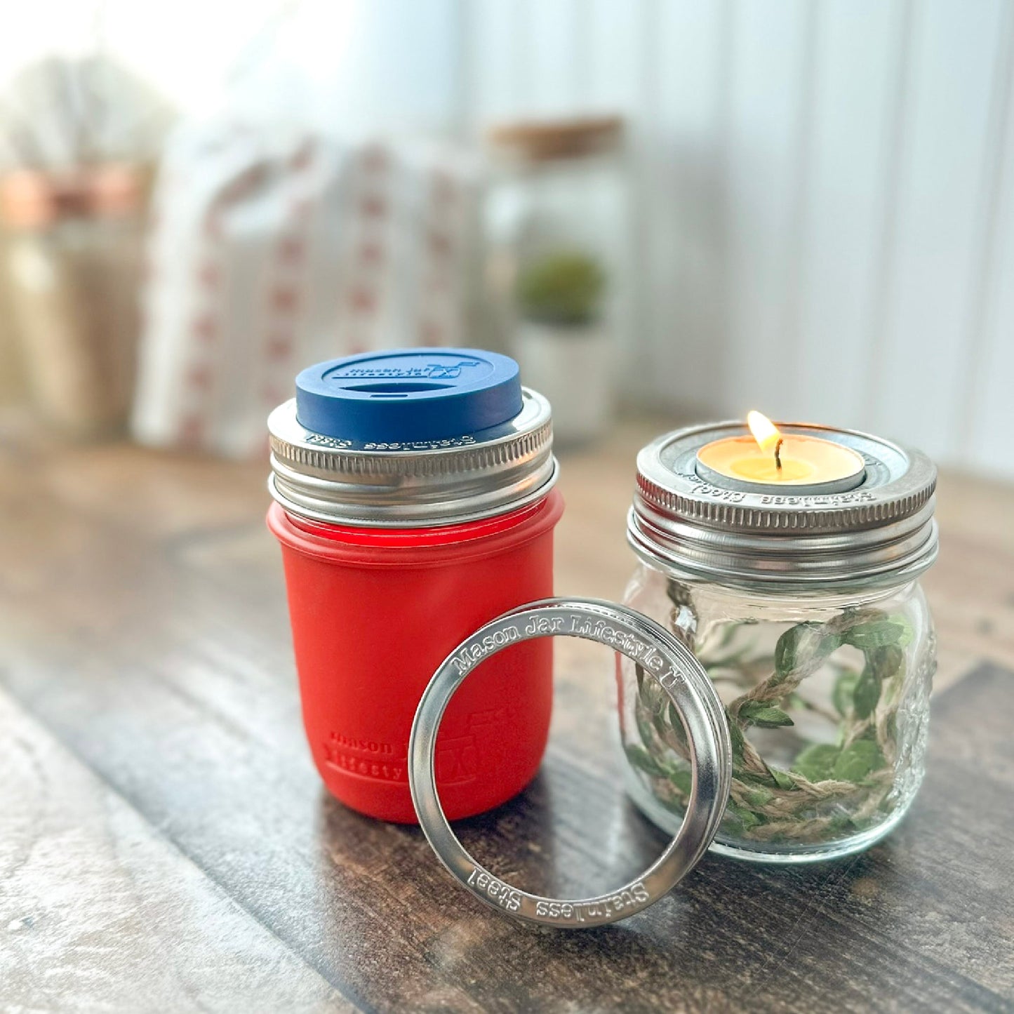 Rust Proof Stainless Steel Bands / Rings for Mason Jars 5 Pack - Blessings Grow Meadows