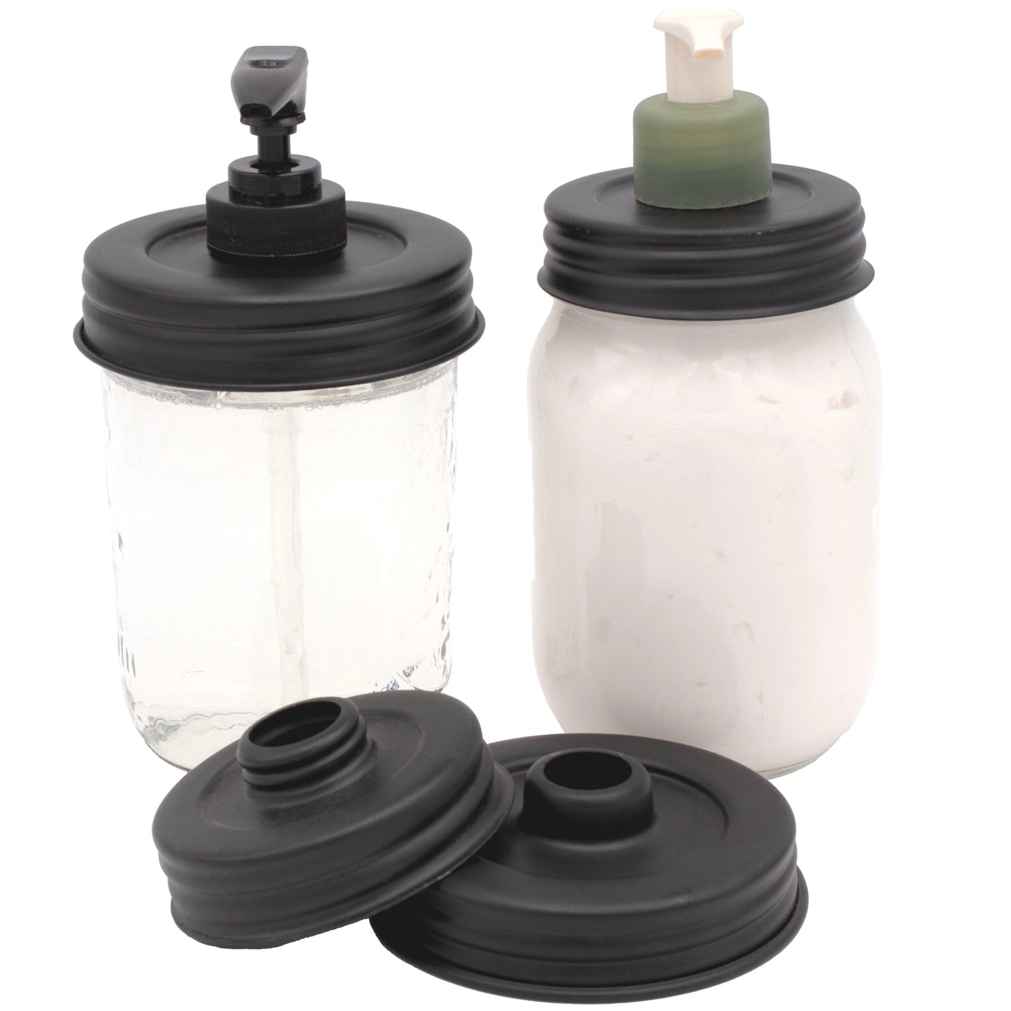 Mason Jar Adapter Lid for Repurposed Lotion and Soap Pumps - Blessings Grow Meadows