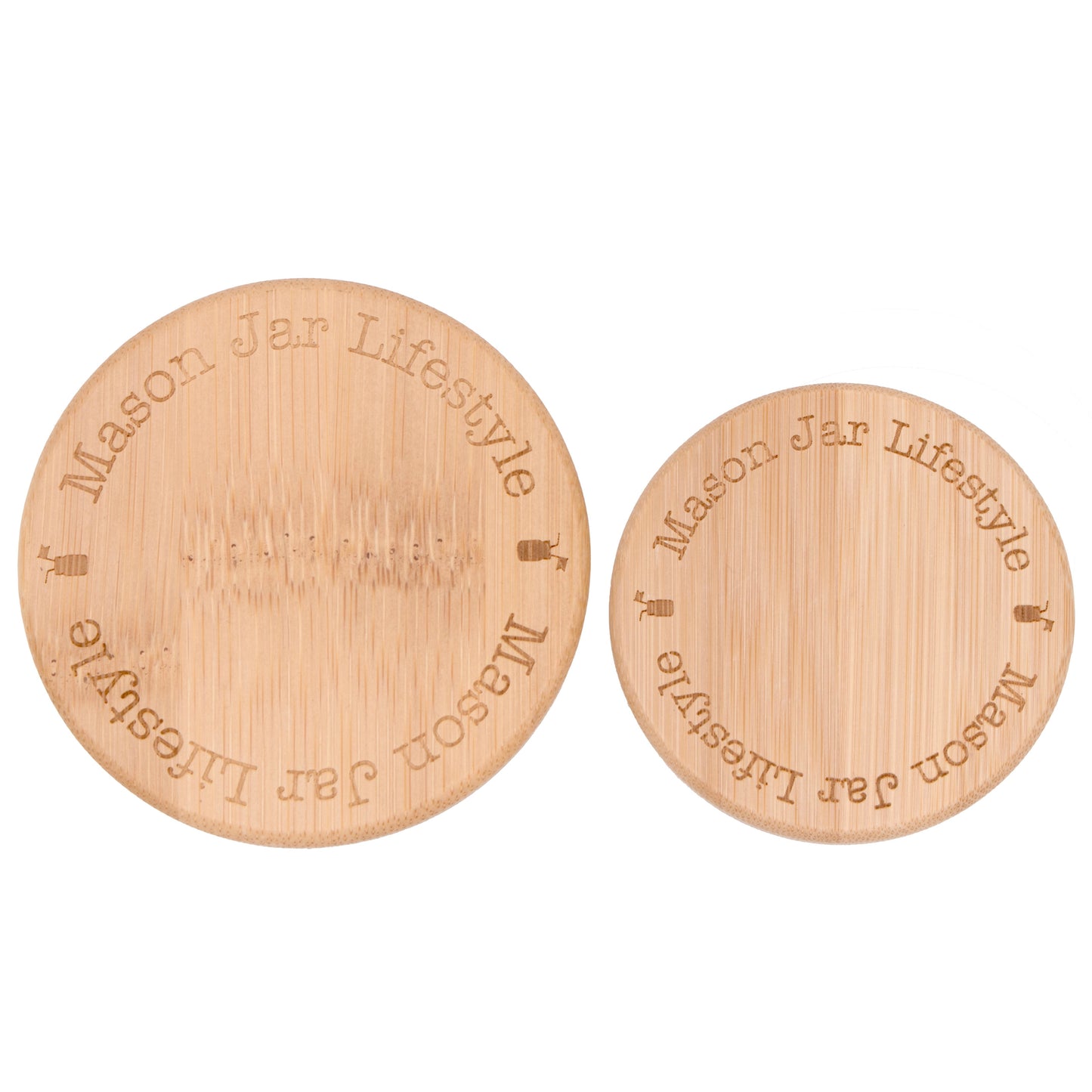 Bamboo Storage Stopper Lids for Mason Jars - Blessings Grow Meadows