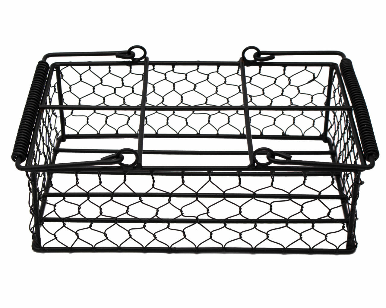 Chicken Wire Caddy for 6 Pint Mason Jars - Blessings Grow Meadows