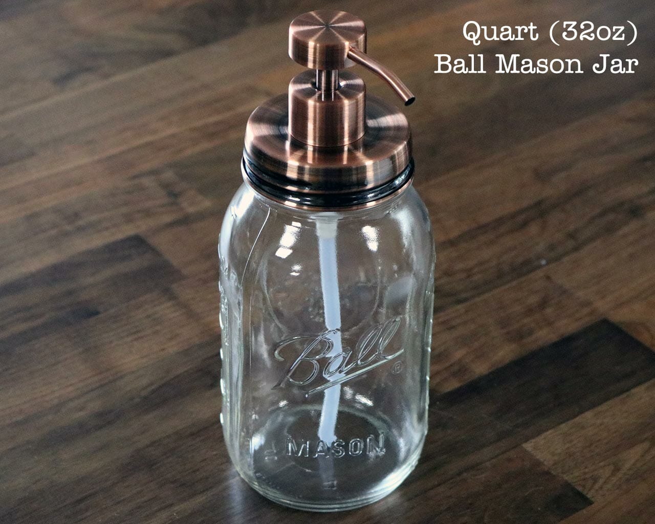 Vintage Copper Soap Pump Lid Kit for Regular Mouth Mason Jars - Blessings Grow Meadows