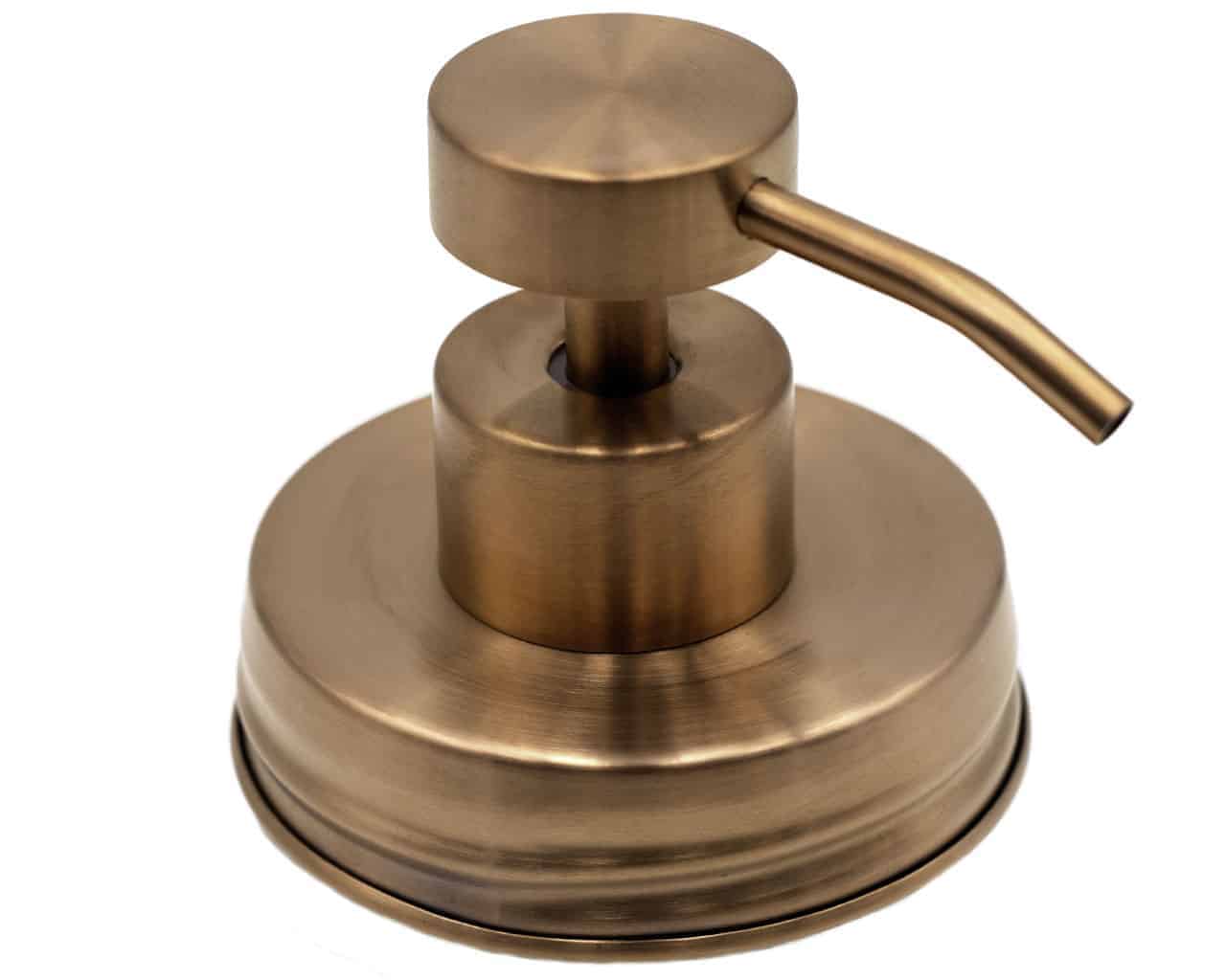 Rose Gold Soap Pump Lid Kit for Regular Mouth Mason Jars - Blessings Grow Meadows