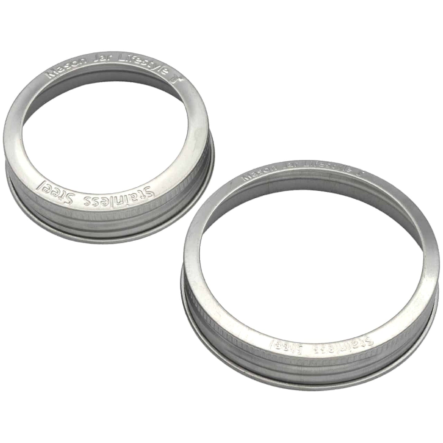 Rust Proof Stainless Steel Bands / Rings for Mason Jars 5 Pack - Blessings Grow Meadows