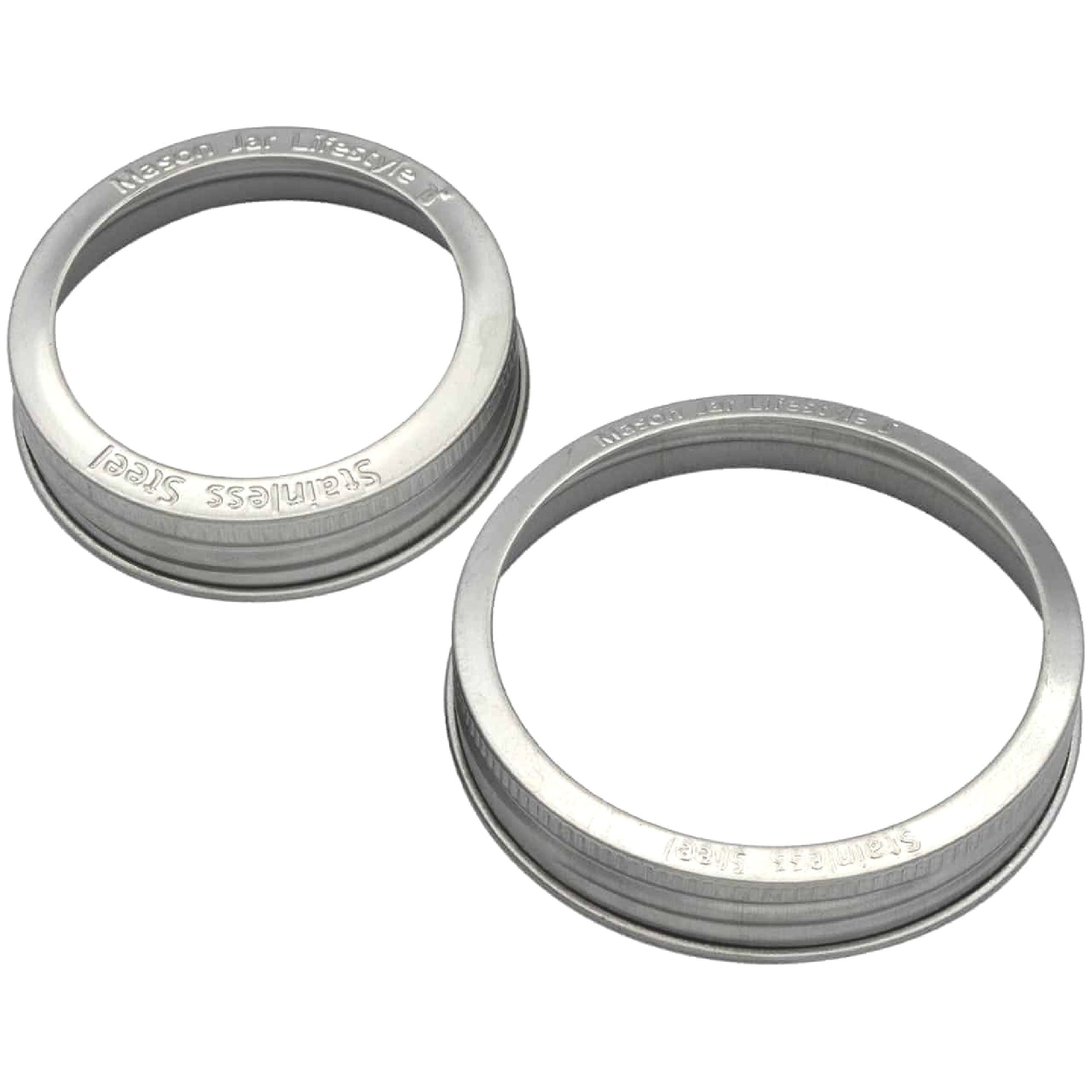 Rust Proof Stainless Steel Bands / Rings for Mason Jars 5 Pack - Blessings Grow Meadows