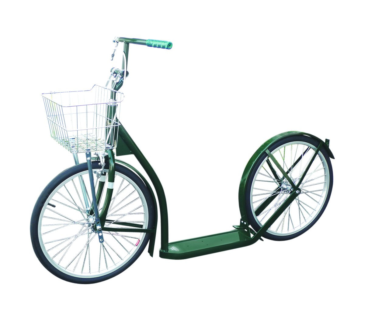 Amish-Made Deluxe Kick Scooter Bike Model 2060 for youth and adults, with sturdy frame and handlebars, suitable for outdoor riding.