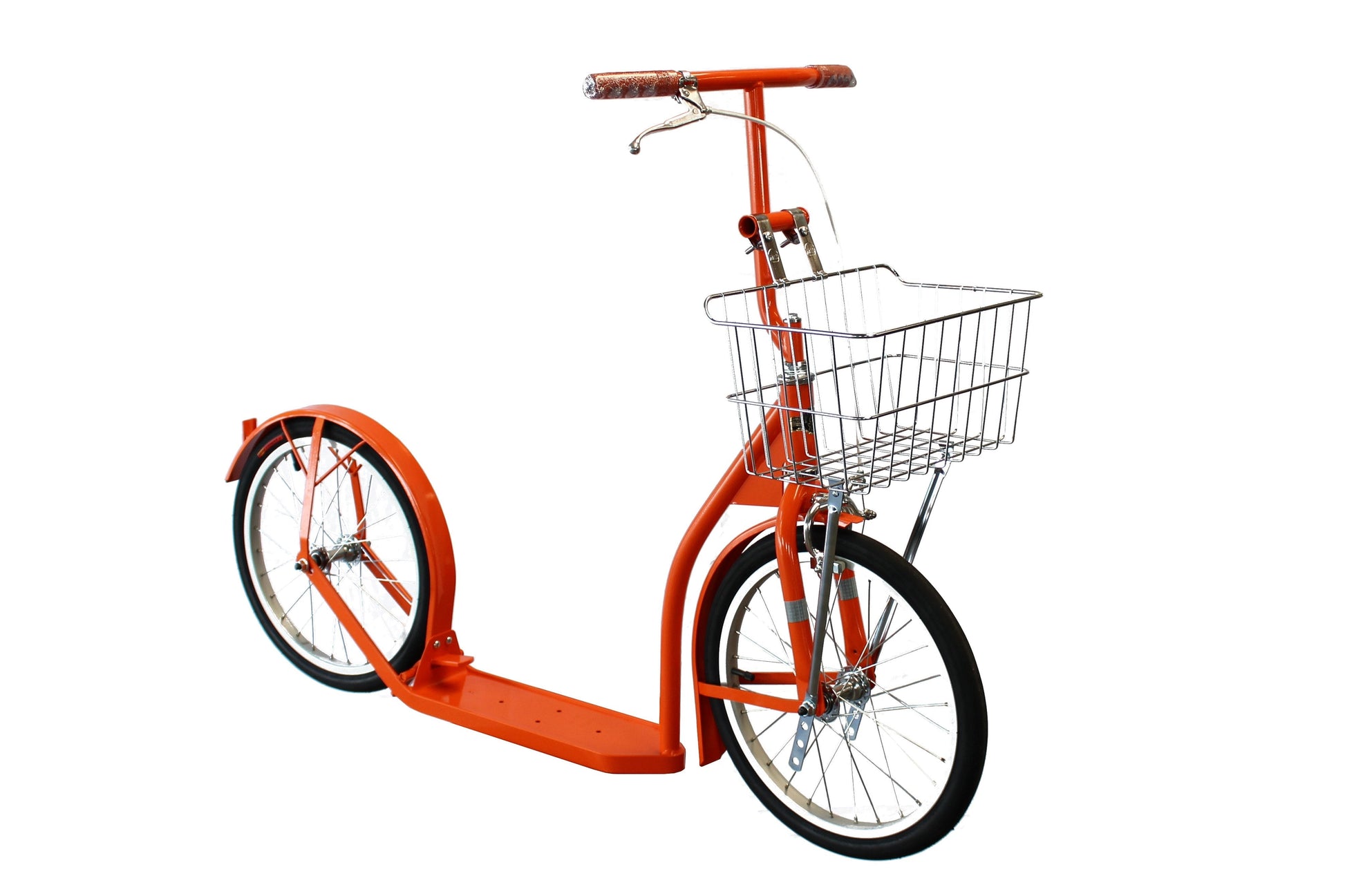 Amish-made Deluxe Kick Scooter Bike for Big Kids, model 1660, featuring sturdy frame, handlebars, and wheels for outdoor play.
