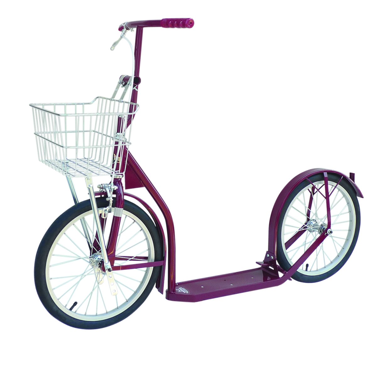 Amish-Made Deluxe Kick Scooter Bike for big kids, Model 1660, featuring sturdy frame and colorful handlebars, suitable for active outdoor play.