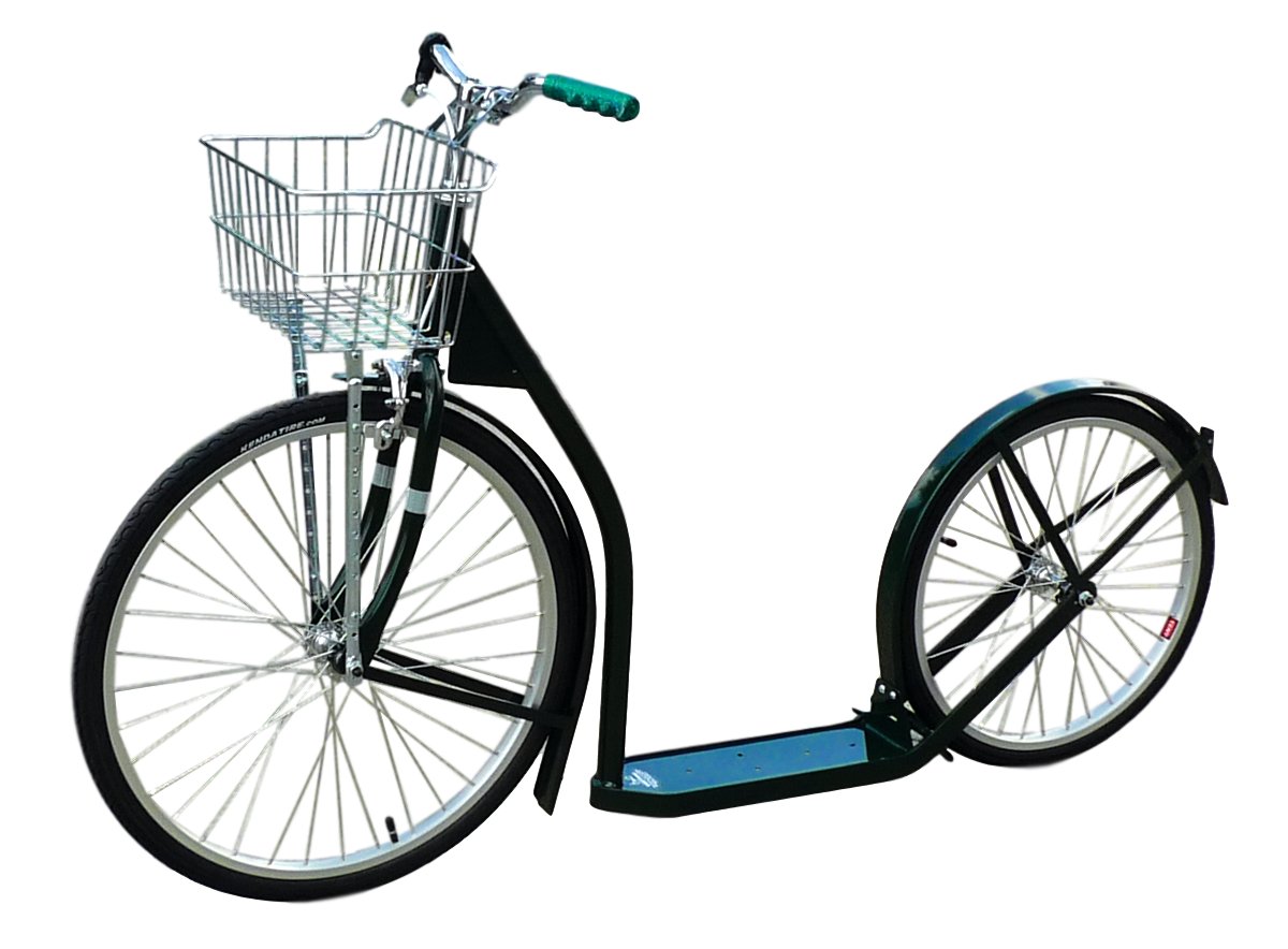 Amish-Made Deluxe Kick Scooter Bike, 24" Front Wheel 20" Rear Wheel, Adult-Size