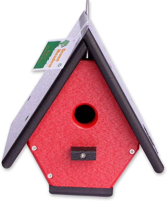 Amish-Made Hanging Wren House, Eco-Friendly Poly Lumber - AmishToyBox.com ~ Blessings Grow Meadows