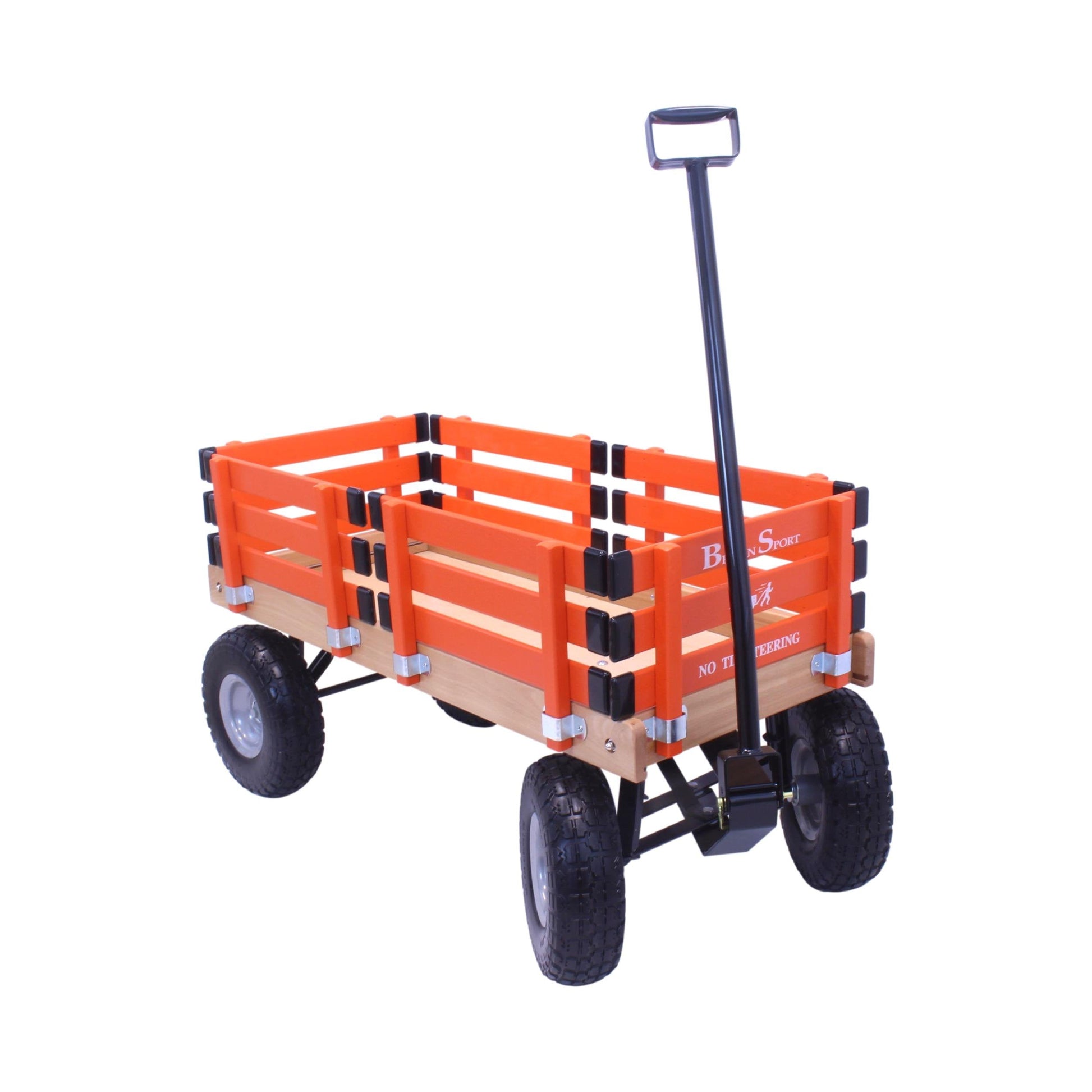 Amish-made Berlin Flyer Sport Wagon Model F410 from AmishToyBox.com, featuring sturdy wooden construction and colorful design for kids.