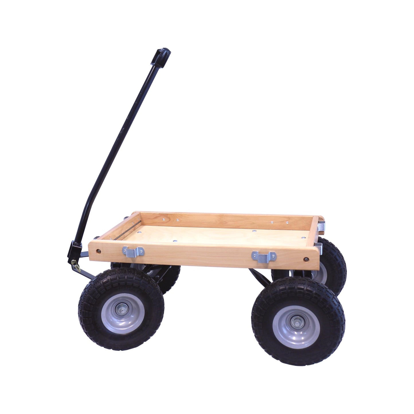 Amish-made Berlin Big-Foot Kid's Wagon Model F300, pull-behind toy wagon for children, crafted in Ohio with sturdy wood construction.