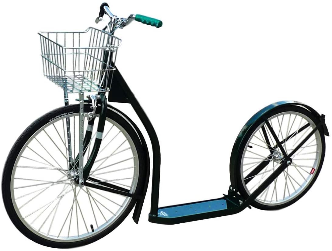 Amish-Made Deluxe Kick Scooter Bike, 24" Front Wheel 20" Rear Wheel, Adult-Size