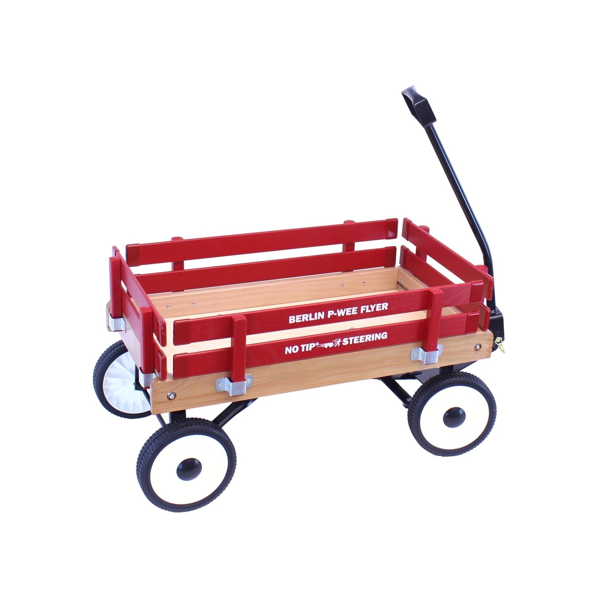 Amish-made Berlin P-Wee Wagon Model F257 by AmishToyBox.com, featuring a wooden wagon for children with sturdy construction.