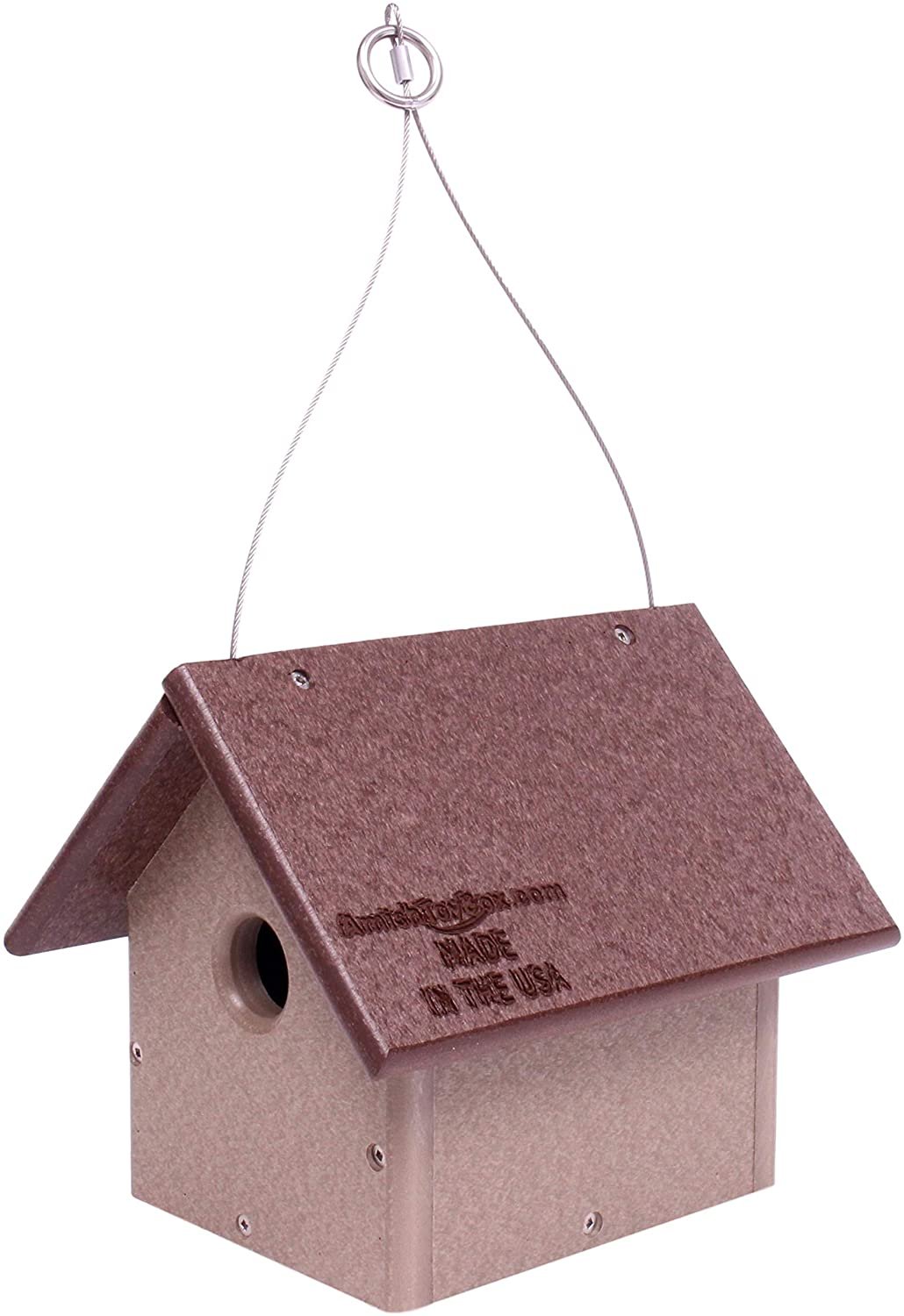 Amish-Made Chickadee or Wren House, Poly Lumber Bird House
