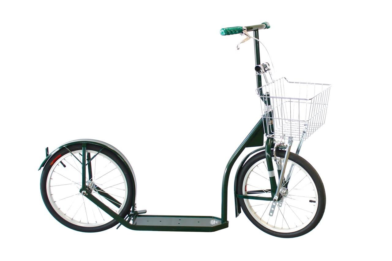 Amish-made Deluxe Kick Scooter Bike for big kids, model 1660, featuring sturdy frame and handlebars, designed for outdoor riding.