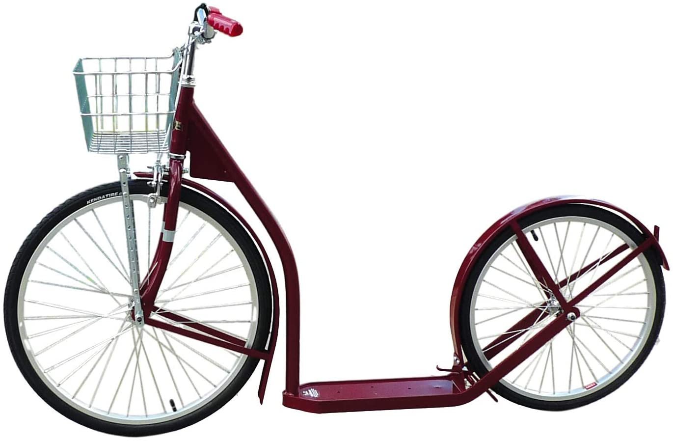 Amish-Made Deluxe Kick Scooter Bike, 24" Front Wheel 20" Rear Wheel, Adult-Size