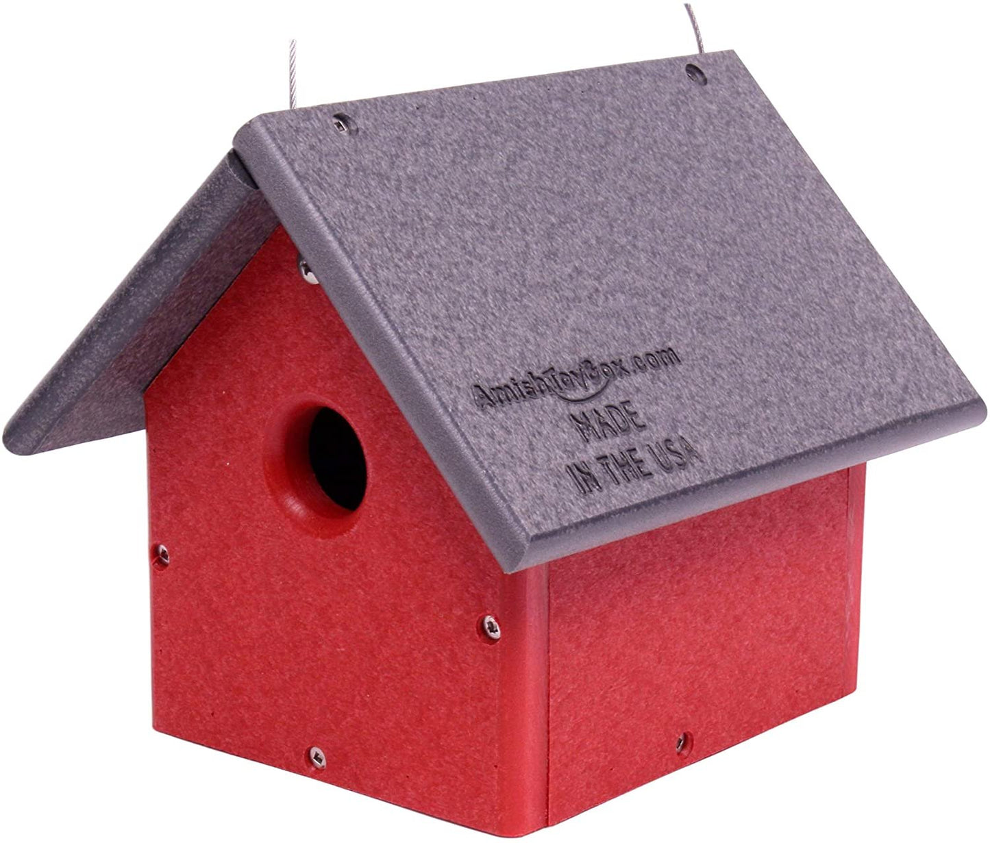 Amish-Made Chickadee or Wren House, Poly Lumber Bird House