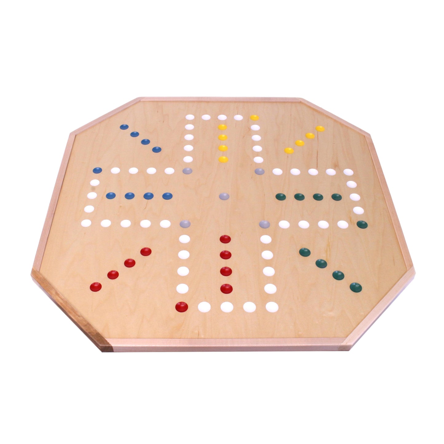 Large 25-inch Deluxe Wooden Aggravation Marble Game Board, double-sided for fun family games by AmishToyBox.com