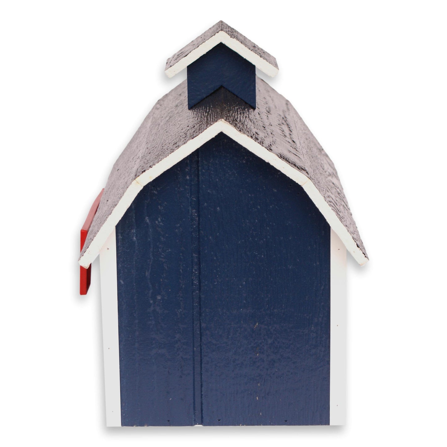 Amish-made wooden Dutch barn style post-mount mailbox with traditional design for tools and home improvement.