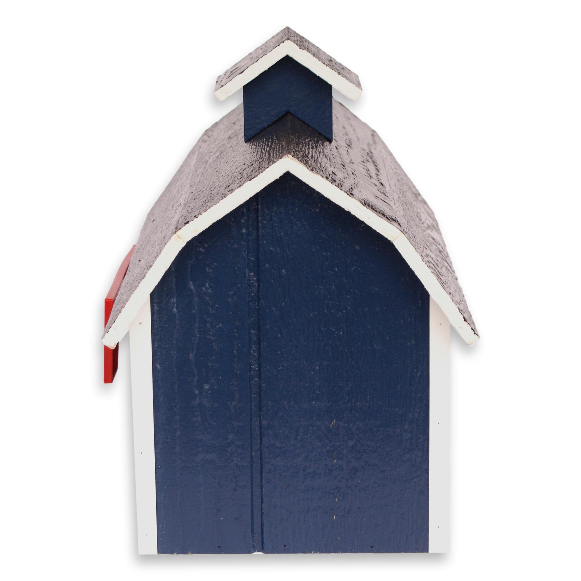 Amish-made wooden Dutch barn style post-mount mailbox with traditional design for tools and home improvement.