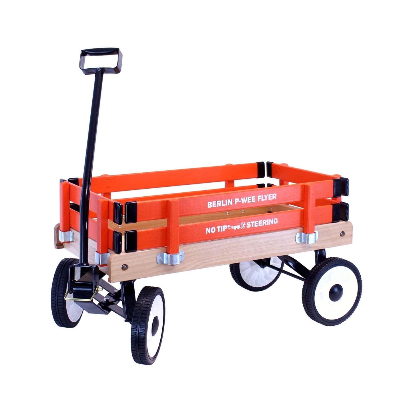 Amish-made Berlin P-Wee Wagon Model F257 by AmishToyBox.com, featuring a wooden wagon for children with a classic design.