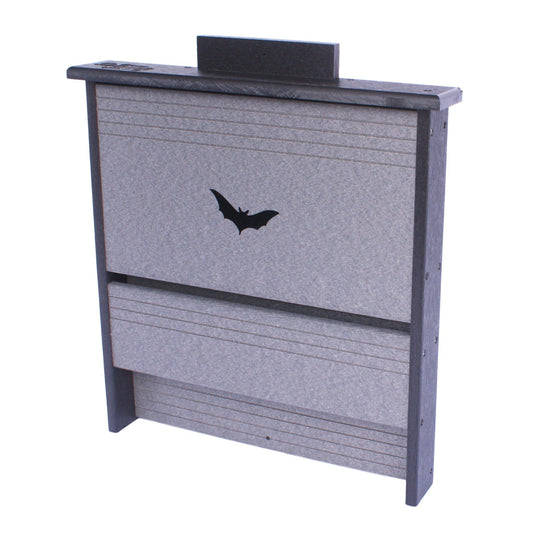 Amish-made 20 colony bat house constructed from eco-friendly poly lumber, designed for bat habitat and conservation.
