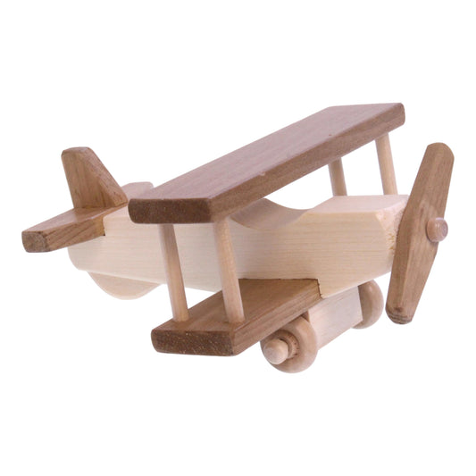 Wooden Toy Airplane With Spinning Propellor, Kid-Safe Finish - AmishToyBox.com ~ Blessings Grow Meadows