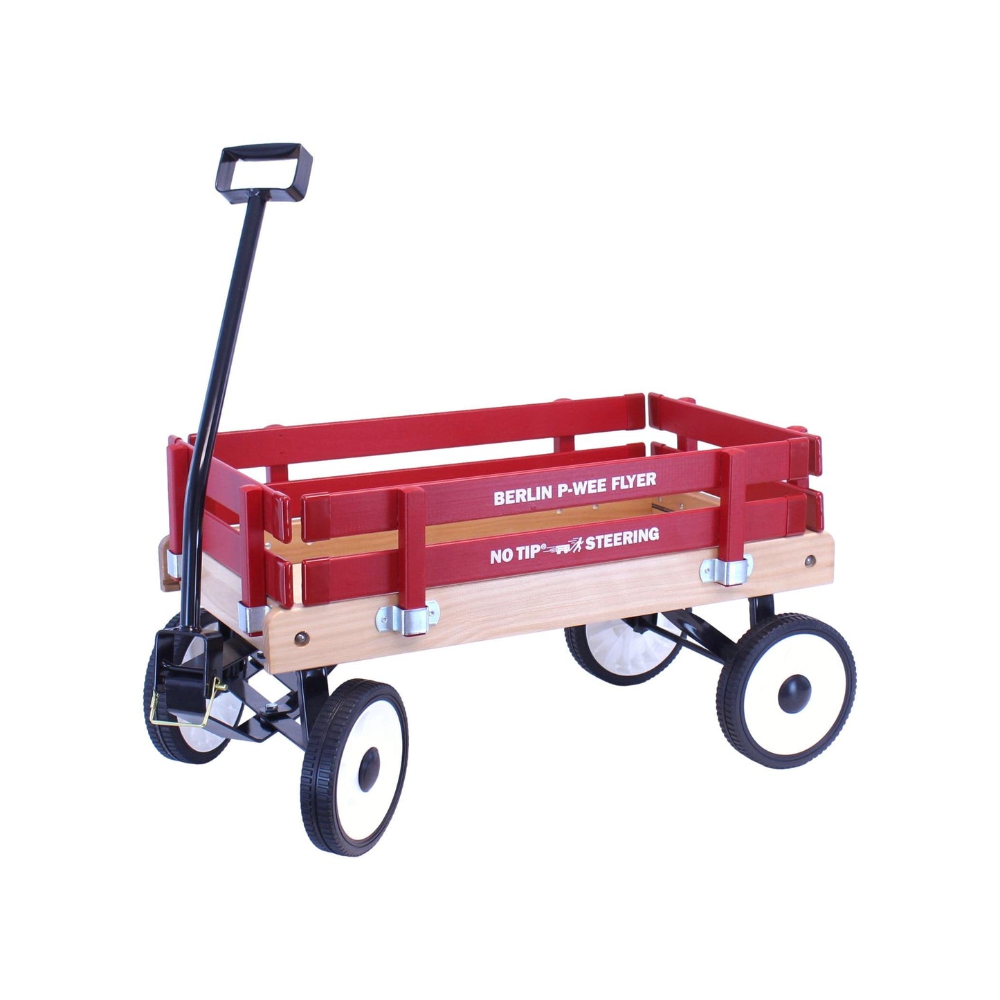 Amish-made Berlin P-Wee Wagon Model F257 in natural wood with rounded edges, designed for children, by AmishToyBox.com