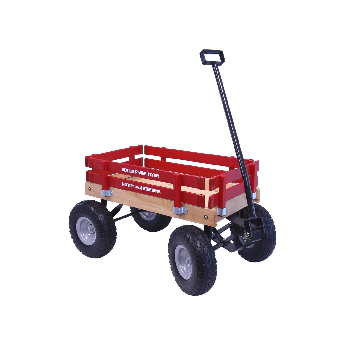 Amish-made Berlin Big-Foot Kid's Wagon Model F300 pull-behind wagon for children, crafted in Ohio by AmishToyBox.com