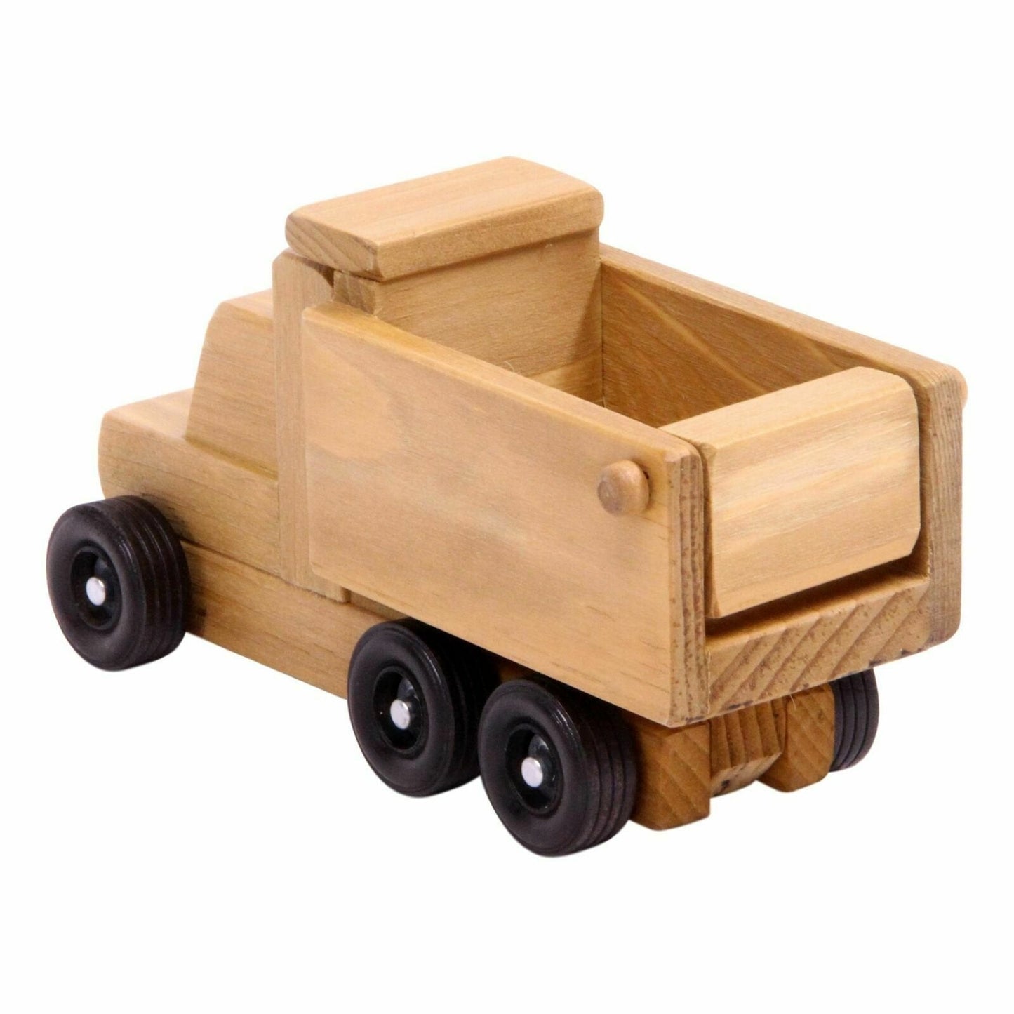 阿米什手工木製玩具翻斗車，兒童安全漆面
