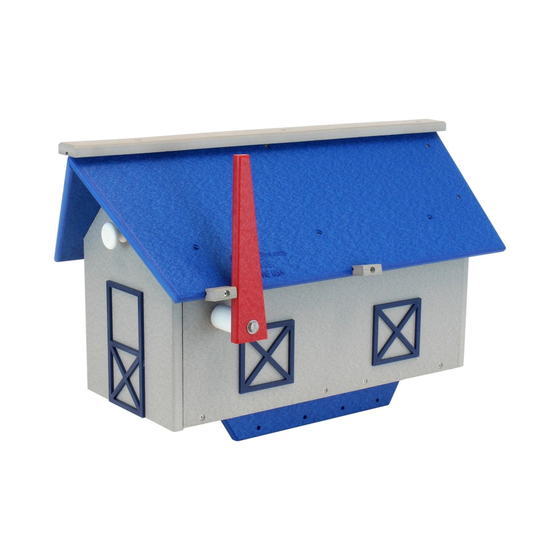 Amish-made post mount mailbox with weather-proof poly lumber and UV-resistant finish, designed for durable outdoor use.