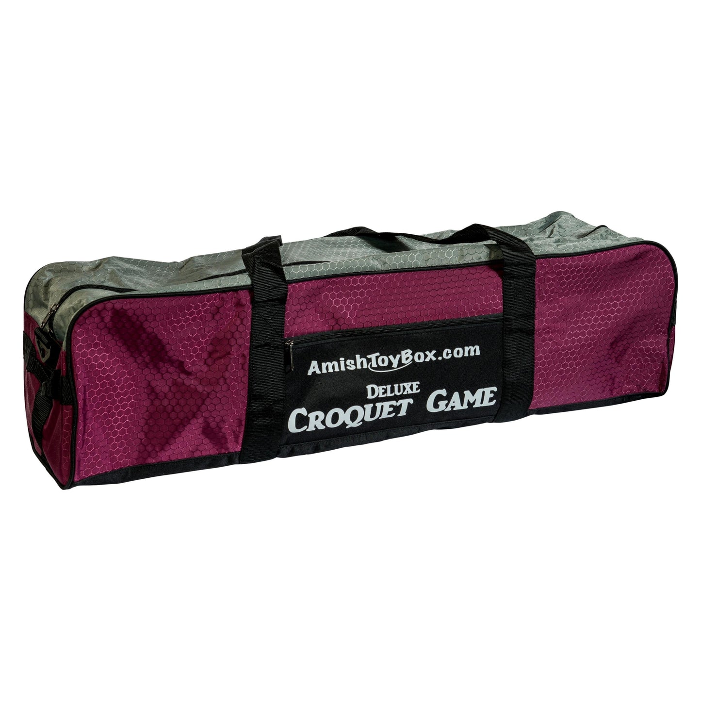 Deluxe 8-Player Croquet Game Set, Wooden Holder or Duffel Carry Bag - AmishToyBox.com ~ Blessings Grow Meadows