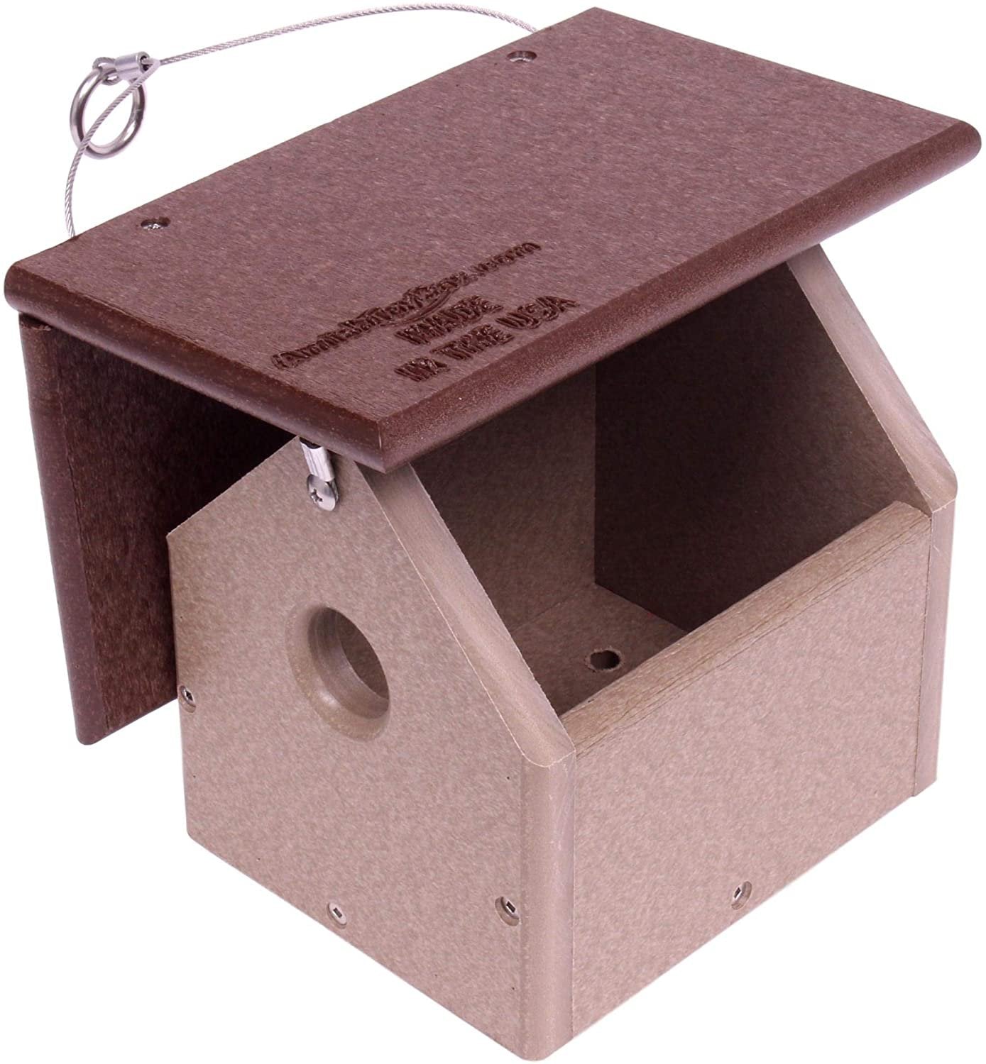 Amish-Made Chickadee or Wren House, Poly Lumber Bird House