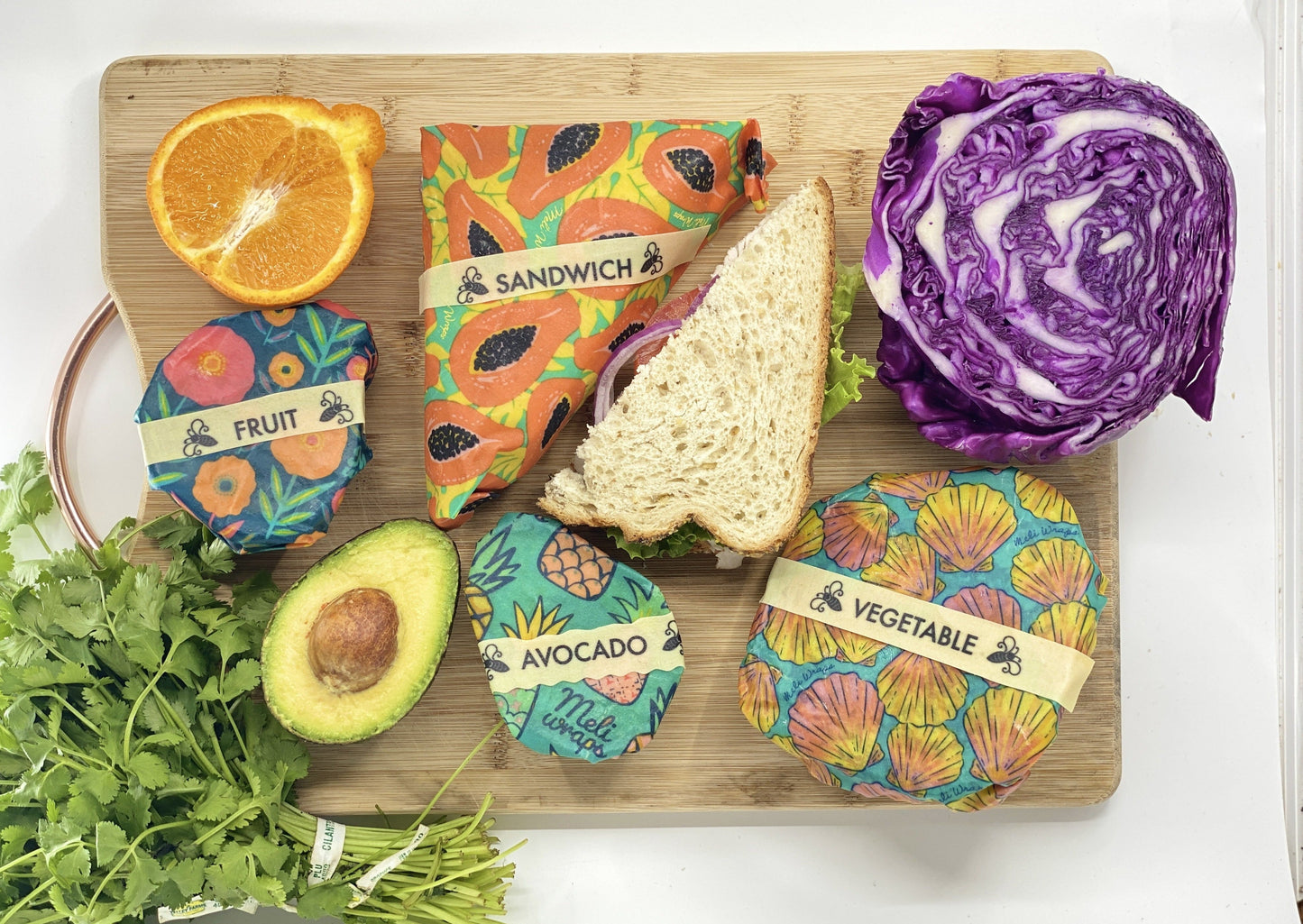 Buzz Words- Beeswax Wrap Food Labels - Blessings Grow Meadows