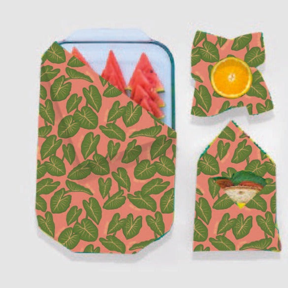 Beeswax Wrap Bulk Roll - Kalo Print - Blessings Grow Meadows