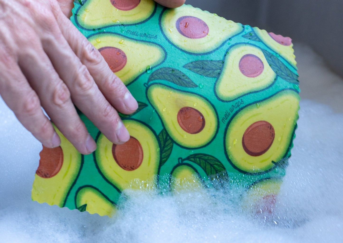 Beeswax Food Wrap - Avocado Print - Blessings Grow Meadows