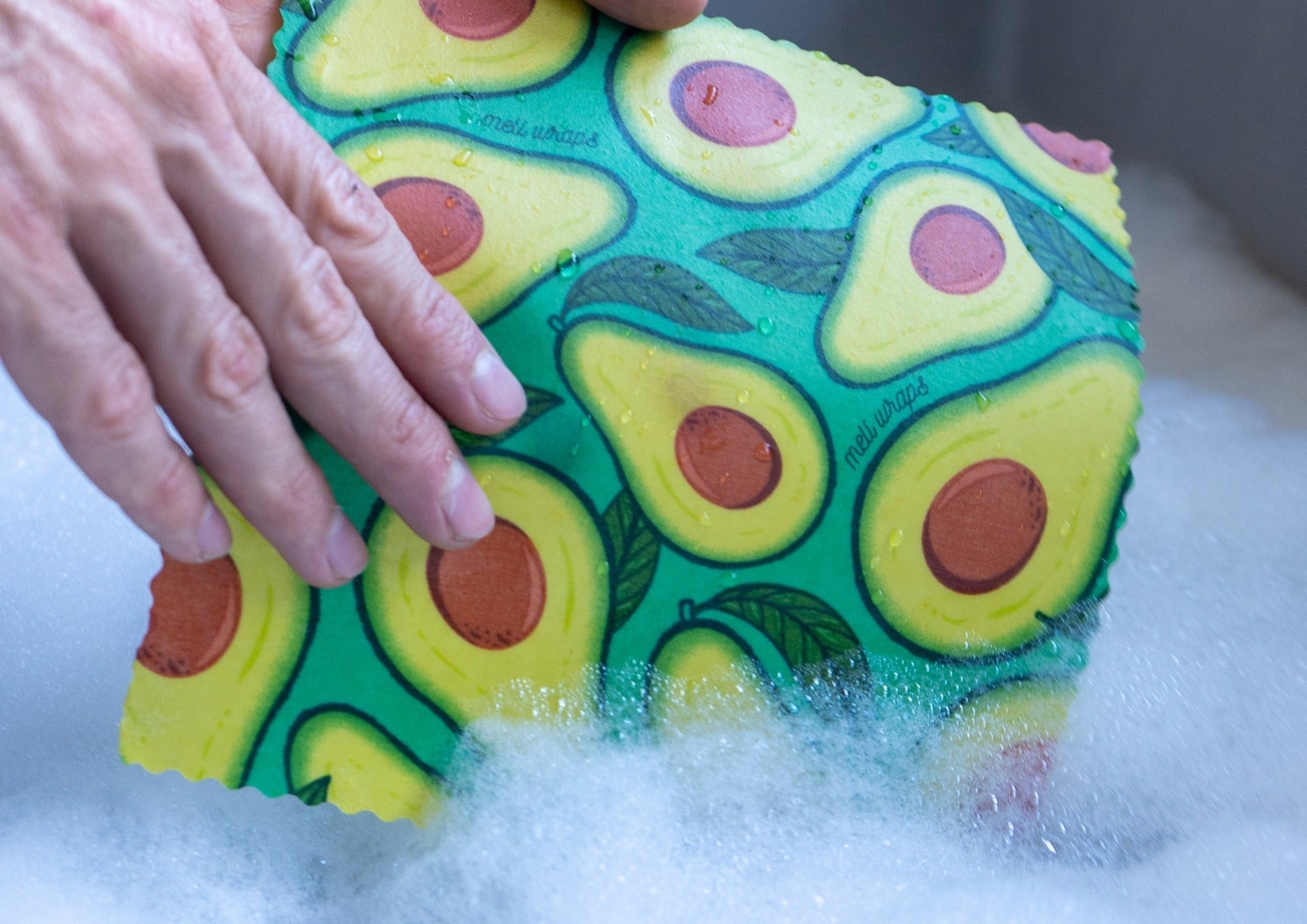 Beeswax Food Wrap - Avocado Print - Blessings Grow Meadows