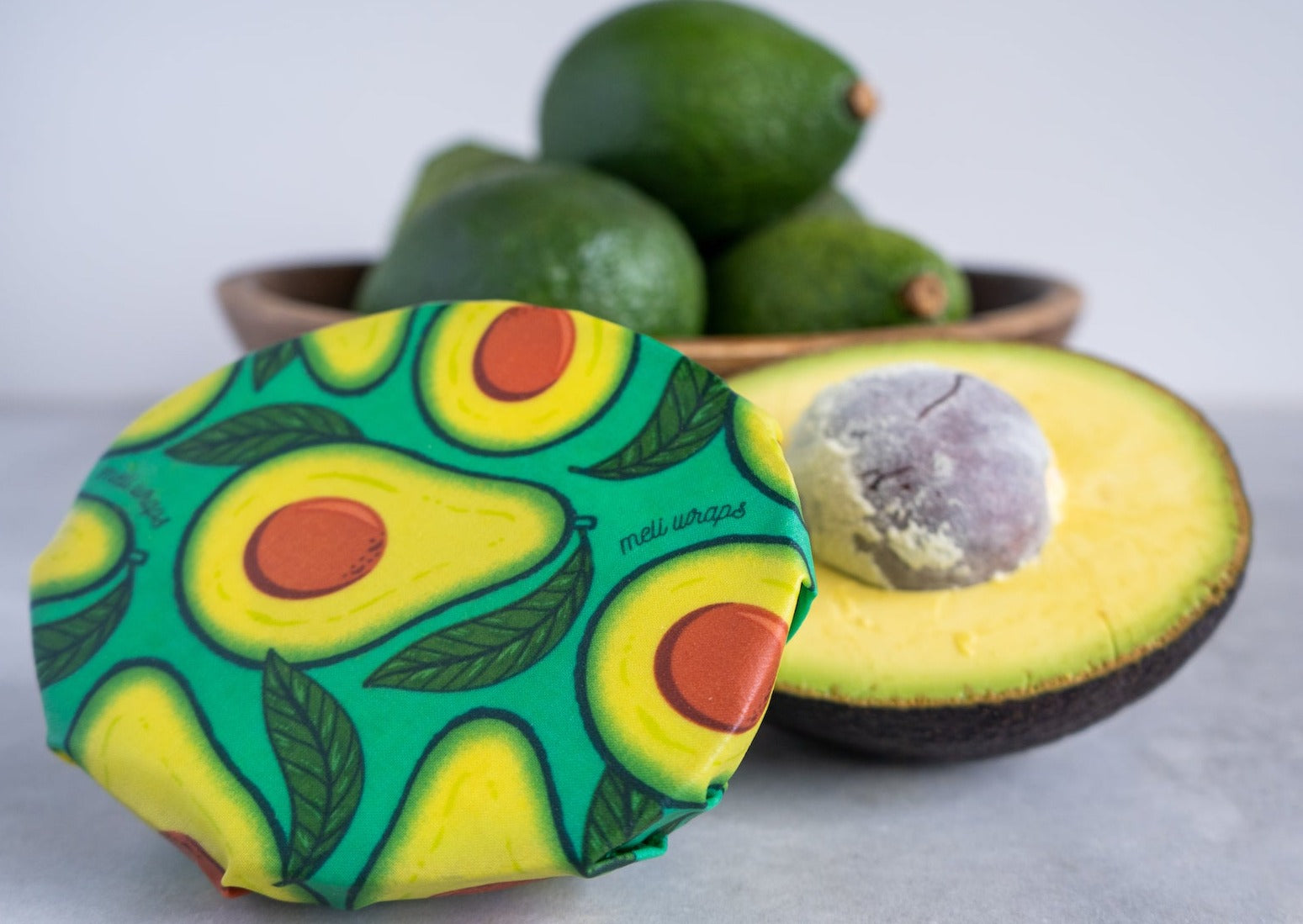 Beeswax Food Wrap - Avocado Print - Blessings Grow Meadows