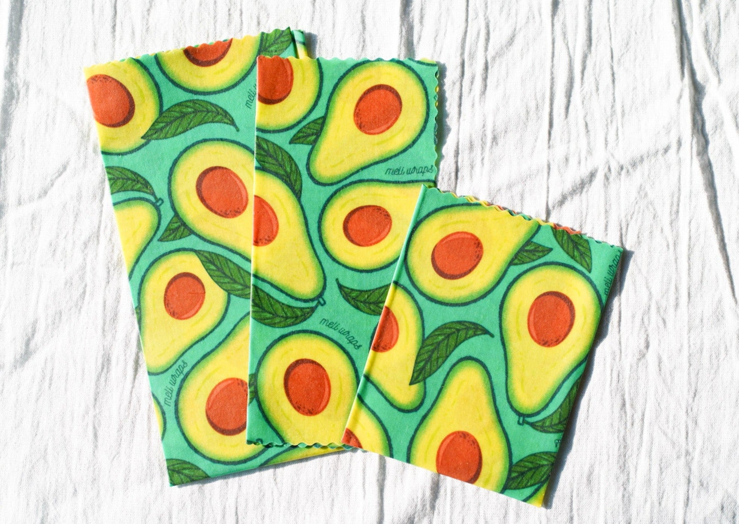 Beeswax Food Wrap - Avocado Print - Blessings Grow Meadows