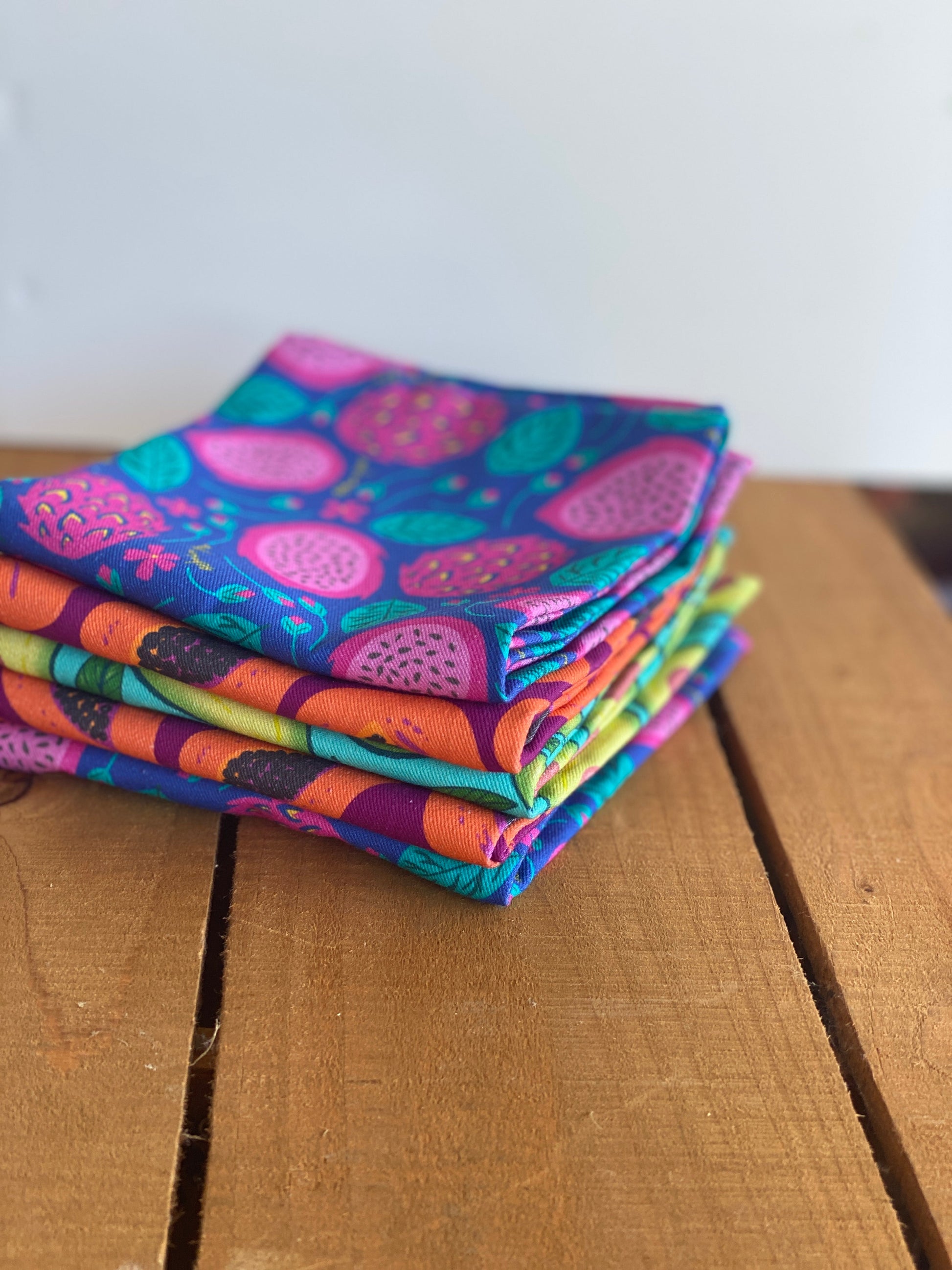 Dragonfruit Kitchen Towel Set of 2 100% Cotton - Blessings Grow Meadows