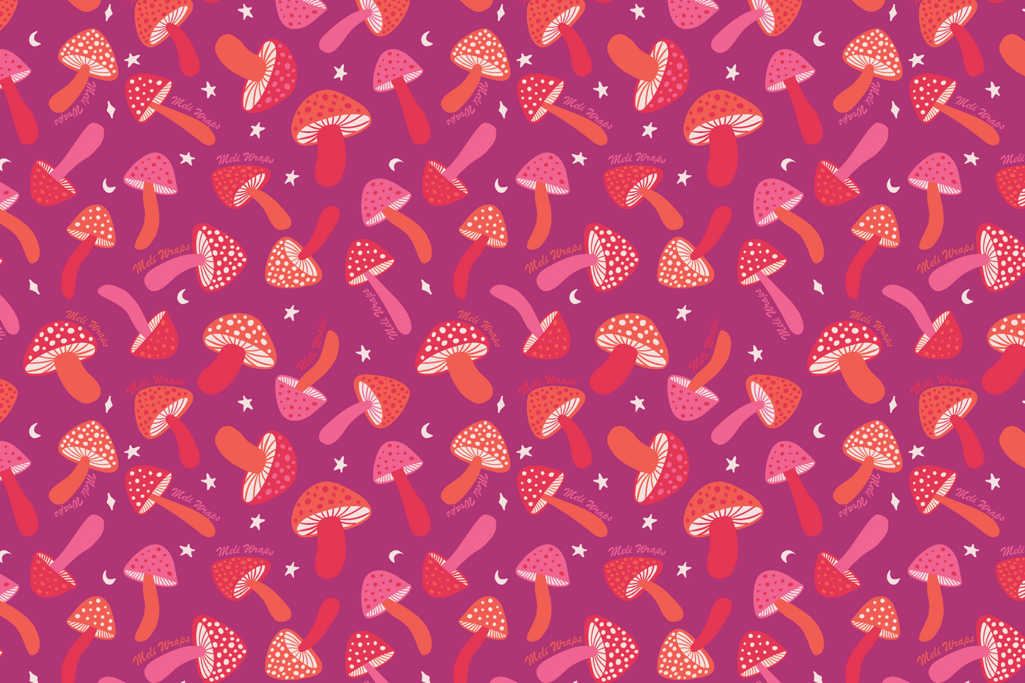 Set of three purple mushroom Swedish dish cloths by Meli Wraps, absorbent kitchen cleaning cloths with mushroom pattern.