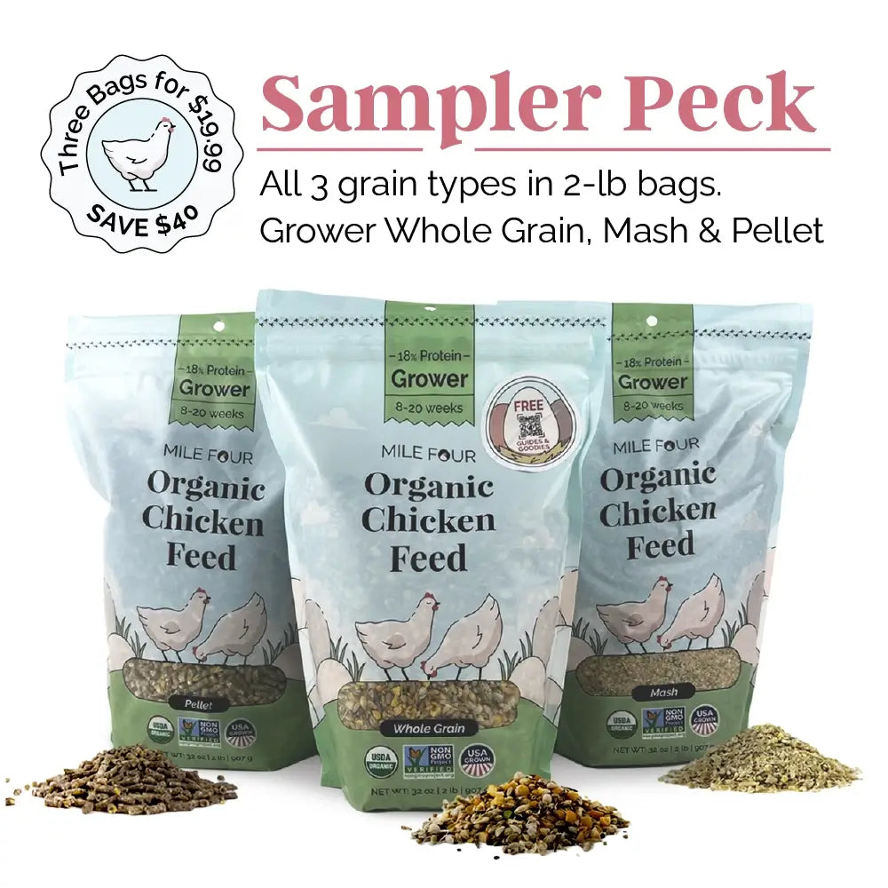 Grower Organic Chicken Feed - Blessings Grow Meadows