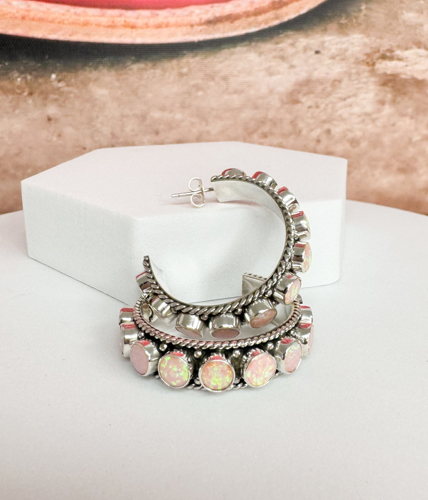 Opal Hoops - Blessings Grow Meadows -