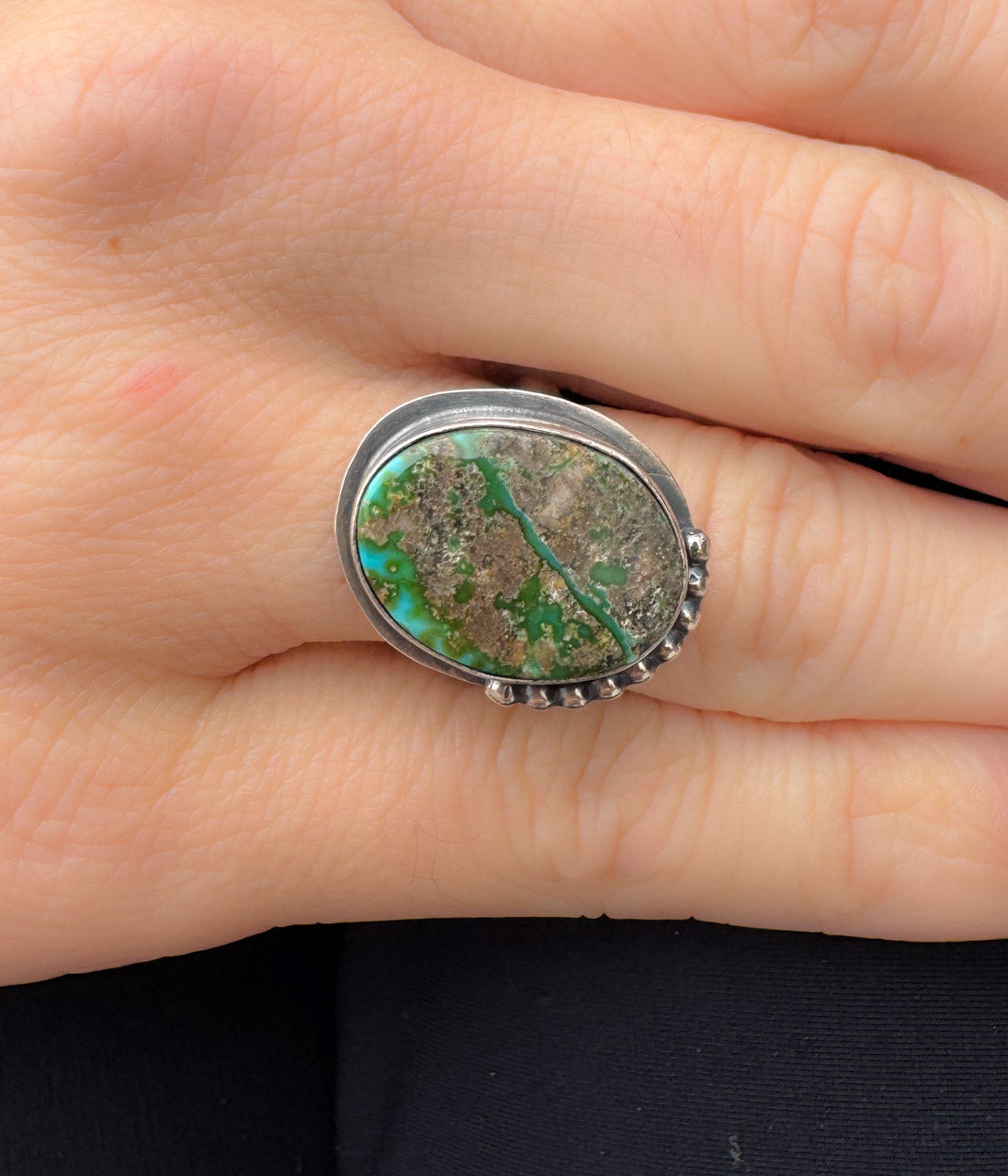 Sonoran Gold Authentic Turquoise Ring - Blessings Grow Meadows -