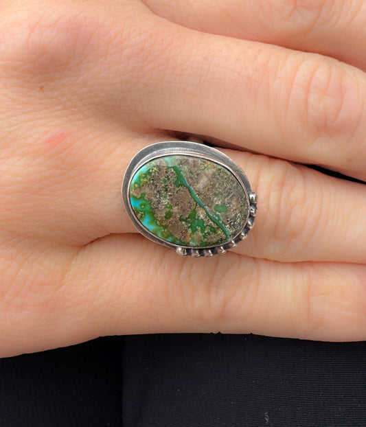 Sonoran Gold Authentic Turquoise Ring - Blessings Grow Meadows -